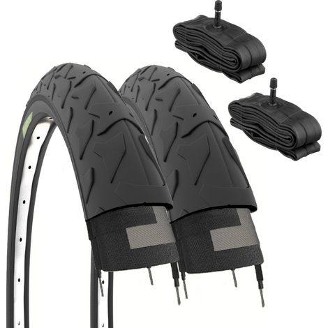 2 COPERTONI 16 X 1.95 + CAMERE VALVOLA AMERICA PNEUMATICI 16 BICI MTB BAMBINO (1/2)