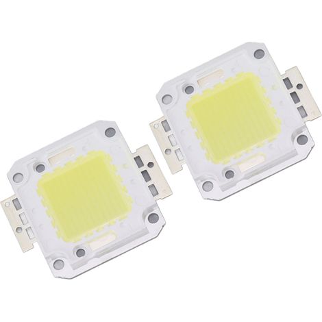 2 Pièces Puces LED COB 100W 9600LM 6000K pour Projecteur LED 32‑36V (1/5)