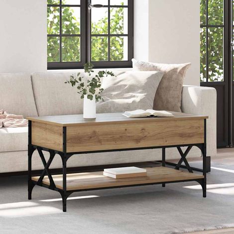 vidaXL  Coffee Table  Artisan Oak 100 x 50 x 50 cm Engineered Wood