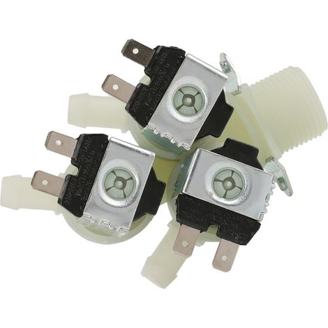 3-Wege-Wassereinlass, N/C, normalerweise geschlossenes elektrisches Magnetventil, AC 220 V, G3/4 (1/5)