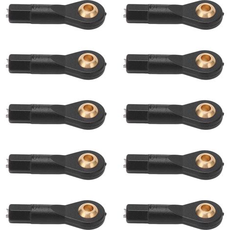 10 Pièces Tête de Bielle M2 en Plastique Léger et Résistant pour Direction RC 1/10 1/12 (1/5)