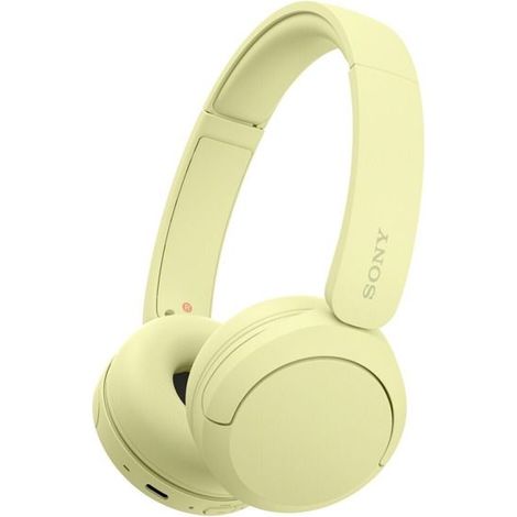 Casque audio Sony Arceau sans fil Bluetooth Multipoint WHCH520 Jaune (1/5)