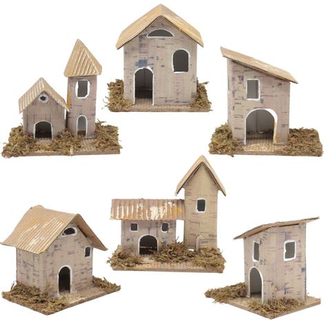 CASETTA PER PRESEPE 7,5X5,5X4,5/7CM (1/5)