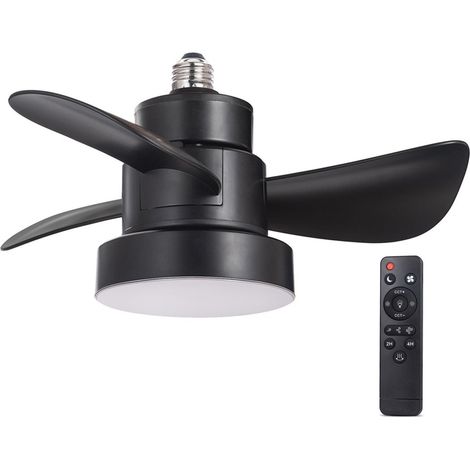 Bayad Schwarzer LED-Ventilator 15W 1400Lm CCT Dim (1/5)