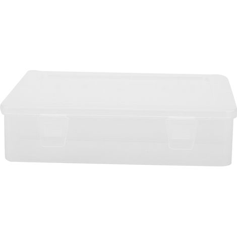 Boîte De Rangement Outils Manucure - Design Compartimenté Pour Lime Pinceau Ciseaux - Organisateur Transparent Réutilisable - 1 Pièce (1/5)