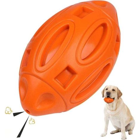 Jouet indestructible pour chien, jouet à mâcher pour chiens, balle en caoutchouc couineuse, jeux pour chiens, jouet pour chiens moyens et grands (1/4)