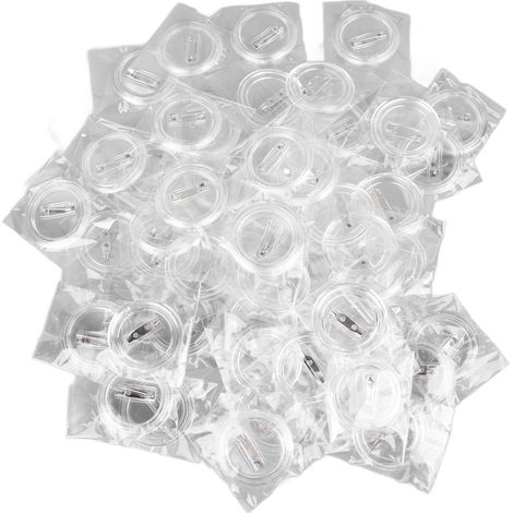 Lot de 50 épingles à badges en acrylique transparent 3,8 pouces pour photos, projets scolaires et loisirs créatifs (1/5)