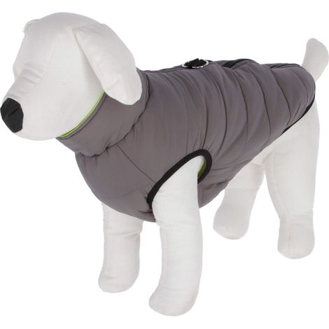Maxi-Pet 80659 Charmonix - Cappotto trapuntato, 35 cm, colore: grigio/giallo (1/5)