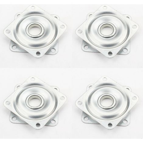 4X Plateau Rotatif TV tournette à Bille carré à roulement à Billes 50x50 mm 30 Kg Plaque Pivotant Meuble HiFi Présentoir Tournant Support Ecran Ordinateur (1/4)