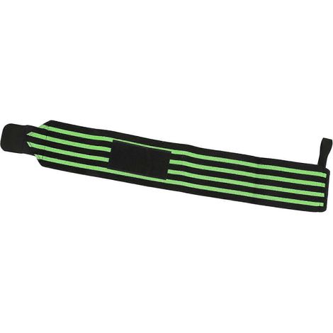 Bracelet de musculation ajustable pour poignet, maintien et élastiques, noir et vert