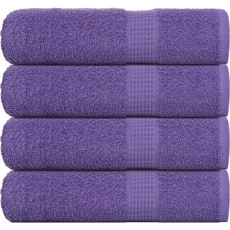 Serviettes de douche FROGN, lot de 4, lilas, 70 x 140 cm, 360 g/m²