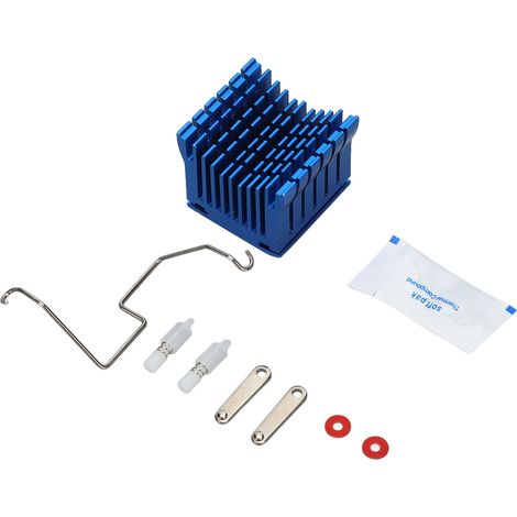 Dissipateur thermique aluminium refroidisseur radiateur accessoire pour carte mère PCB bleu (1/5)