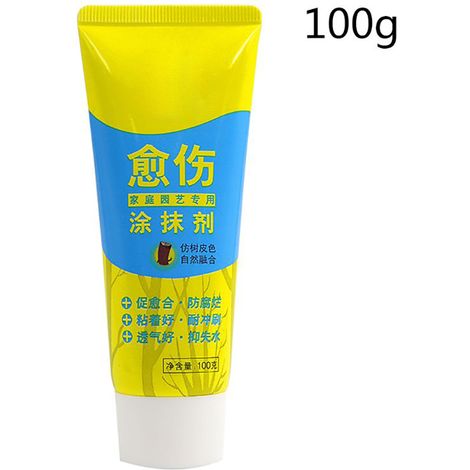 Pâte à Greffer Bonsai 100g avec Brosse Cicatrisant pour Plantes Paste de Pruning Agent de Soin de Taille Acrylique (1/5)