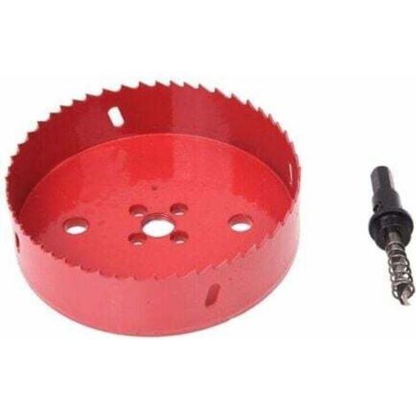 Scie cloche 125 mm – Couronne de forage pour plaque en liège, plastique et plâtre – Pour matériaux de construction secs, bois, métal