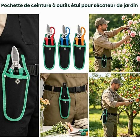 Secateurs Case, Pruning Shears, Belt Holders, Tool Pouch, Sheath for Hand Pruners, Garden Tool Holder (1/4)