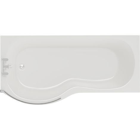 Wholesale Domestic Plage 1700mm Left Hand P Shaped Shower Bath with Bath Screen and Front Bath Panel (1/5)