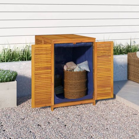 Boîte de rangement de jardin-Coffre de rangement-Stockage Rangement 70x87x104 cm bois massif d'acacia 924667 (1/5)