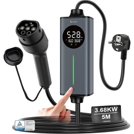 Chargeur Voiture Électrique Type 2 Portable,Température surveillance,Terre (1/5)