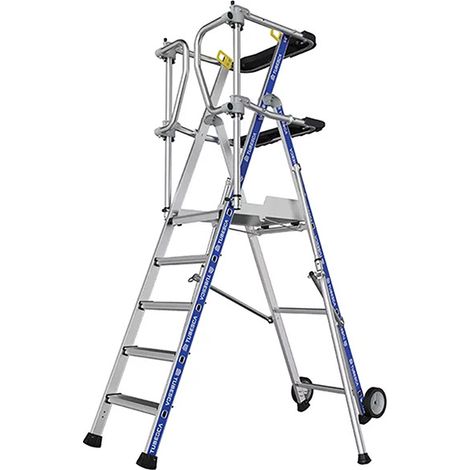 Scaletta a castello 5 gradini - Altezza max di lavoro 3.18m - 2272915