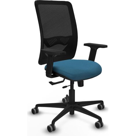 Silla de oficina piqueras y crespo Zulema malla negra soporte lumbar ajustable (1/2)
