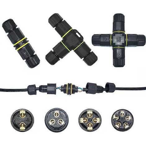 Connecteur électrique étanche à bornes à vis M20 2/3/4/5 broches pour IP68 - Câblage pour équipements marins et boîtes de jonction extérieures - JXLGV (1/4)