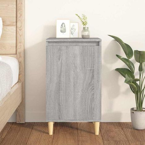 vidaXL Bedside Cabinet Grey Sonoma 40x35x70 cm Engineered Wood (1/5)