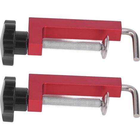 Pince De Clôture, 2 Pièces Pince De Clôture pour Le Travail du Bois G Clip en Alliage D'aluminium 35‑160mm Outil De Fixation pour Scie à Table à Bois (1/5)