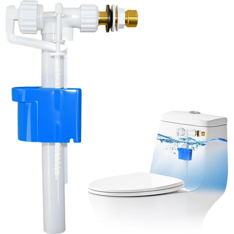 Vanne de remplissage universelle Raccordement en laiton Pièces de rechange Quantité d'eau réglable Économie d'eau Silencieux (1/5)
