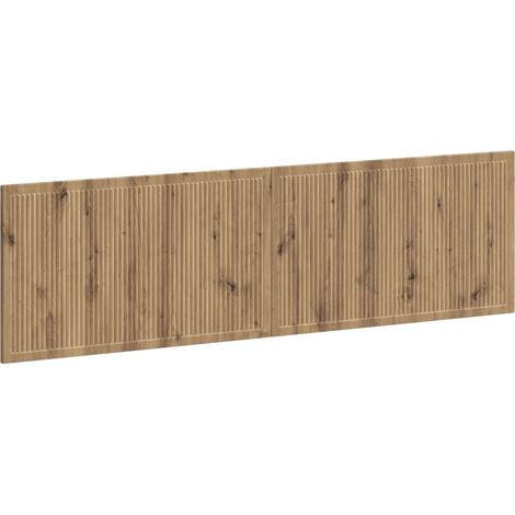 Wall-Mounted Headboard EDE Artisan Oak Engineered Wood vidaXL (1/5)