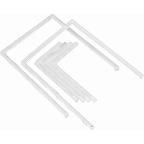 Lot de 2 supports pour cadres photo en acrylique transparent, présentoirs de table décoratifs, chevalets pour livres et photos. (1/5)