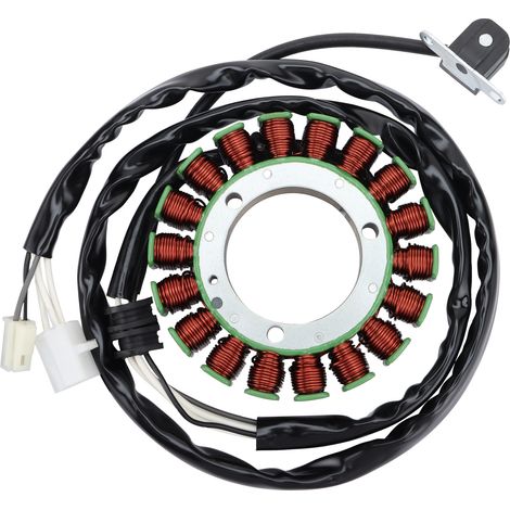 Generator stator charging coil assembly, compatible with original spare parts for Yamaha 75 HP outboard motor.--DTEKGAZ