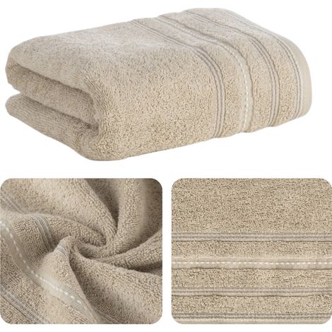 EUROFIRANY ASCIUGAMANO SPESSO VENTO BAGNO SPA HOTEL HORECA 30X50CM BEIGE (1/5)