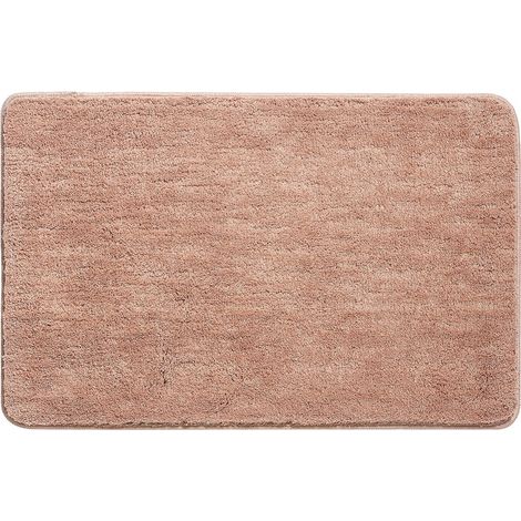 Tapis de Bain, Antidérapant Tapis Salle de Bain Épaissi Tapis Sortie de Douche Absorbant Tapis de Sol Ultra Doux en Microfibre, Rose, 60 x 90cm (1/5)
