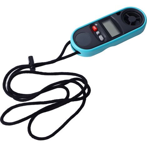 Anémomètre Thermomètre Écran LCD Rétroéclairé À Main Transportable Jauge Vitesse du Vent Température Pour Maison et Industrie (1/5)