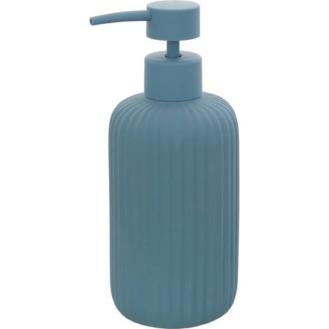 Dispenser sapone blu in ceramica soft touch capienza 330 ml Spring (1/5)