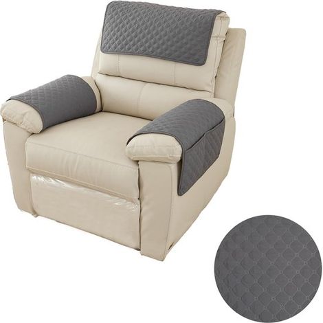 Housse d'accoudoir 3 pièces pour canapé, housse d'accoudoir pour méridienne, housse d'appui-tête, housse antidérapante pour fauteuil, housse de meuble pour canapé (méridienne 1 place) (1/5)