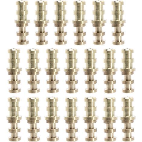 20 Sätze Steckverbinder für Tischbolzen, robuste Ausrichtstifte für Tischzapfen – 2,20 x 0,80 x 0,80 cm – Gold (1/4)