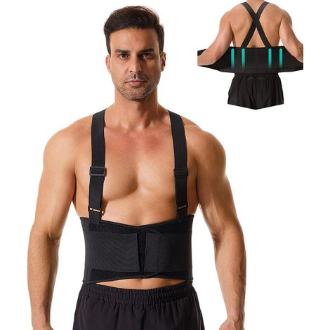 Ceinture Lombaire, Support Dos 4 Barres Maintien Pour Homme et Femme, Maintenir bien Le Dos et Les Lombaires, Soutien Lombaire Pour Travail, Charges Lourdes, Longues Périodes Assis/Debout (1/5)