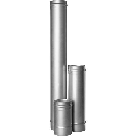 Elément droit 1000 mm - Conduit inox 2 mm 180 mm