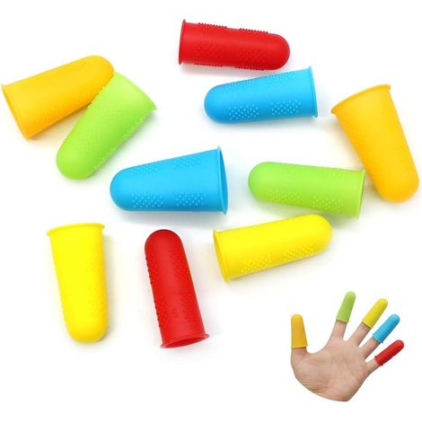 10 Pièces Protecteurs de Doigts en Silicone Protecteurs de Doigts pour jardin (1/5)
