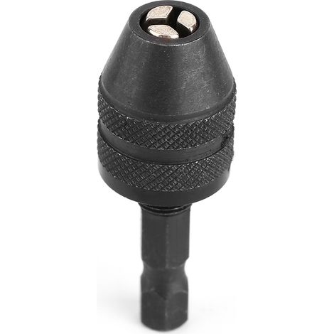 Adaptateur de mandrin sans clé 1/4 po à queue hexagonale, convertisseur à changement rapide 0,3-3 mm SG