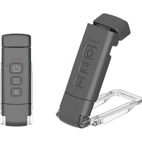 Lampe de lecture, 3 modes de couleur et 5 niveaux de luminosité réglables, [Fonction minuterie et rechargeable par USB] Lampe de chevet à pince, 80 heures d'autonomie,(Noir)-DOU (1/4)