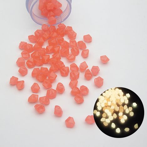 Pierres Lumineuses En Forme De Diamant - Pour Aquarium Et Aménagement Paysager - 100 Pièces (1/3)