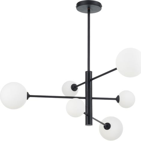 Lampadario Dorado Light Prestige nero in vetro 6xG9 Ø79 (1/4)