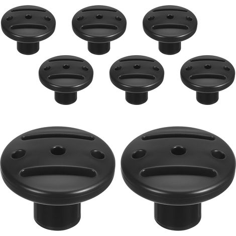 Capuchons de Poteaux de Tente Protection Portable et Compacte en Pom Forme Champignon 8 Pièces pour Tentes Extérieures Lors de Randonnées et Pique-niques (1/5)