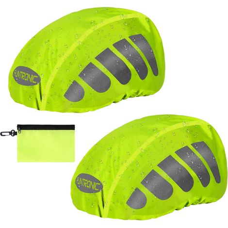 Waterproof Bicycle Helmet Cover, High Visibility Dustproof Bicycle Helmet Cover, Reflective Helmet Cover Rain Protection Bicycle Helmet Cover (1/5)
