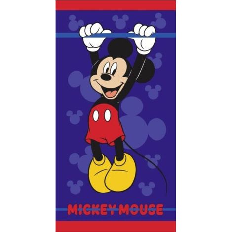 Serviette de plage - Mickey Qui Fait Des Tractions - 70x140 cm (1/3)
