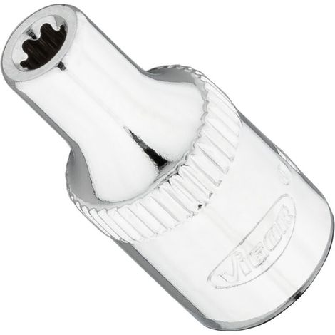 VIGOR T+ Steckschlüsseleinsatz, V7920-EP4, 1/4 Zoll (6,3 mm) Vierkant, E+ Profil, SW E4+ (1/2)