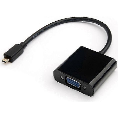 Convertisseur Micro HDMI vers VGA, câble adaptateur vidéo Micro HDMI vers VGA, 1080p, lot de 2 câbles de 0,2 m, 26-27 (1/3)