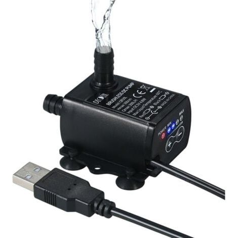 Mini USB DC5V 4.8W 300L / H 300cm pompe à eau brushless de levage